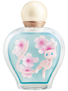 A pretty little bottle filled with cherry blossoms holds the adorable Pokemon mew inside.