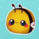 A round yellow bee plush.