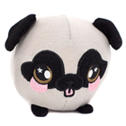 A round pug plush.