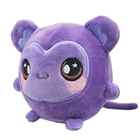 A round purple monkey plush.